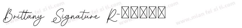 Brittany Signature R字体转换